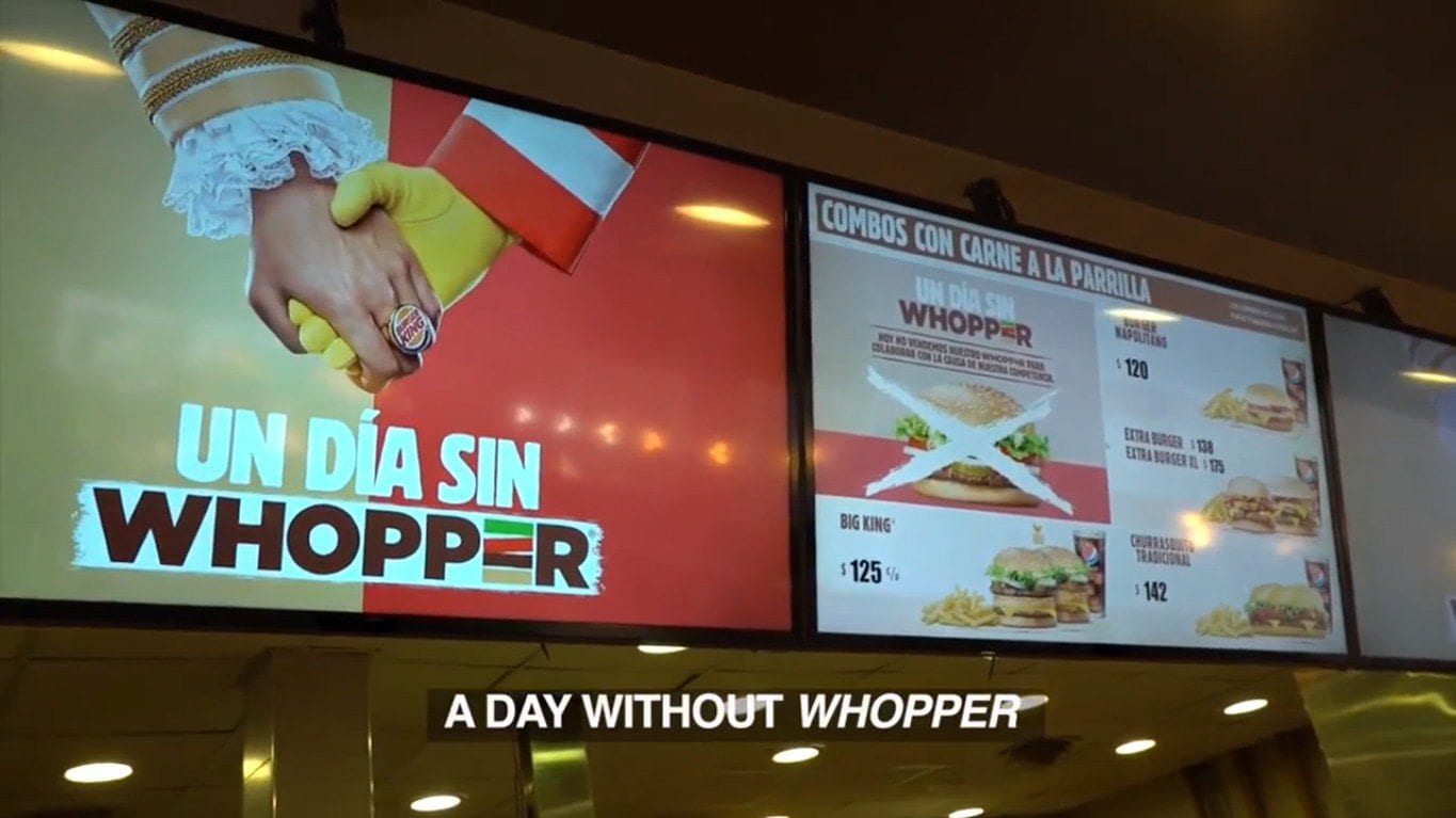 Burger King’den en büyük rakibi McDonald’s’a destek geldi