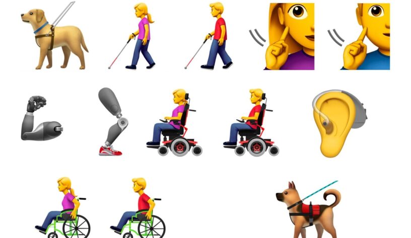 Apple yeni emoji serisi ile engellileri de temsil ediyor