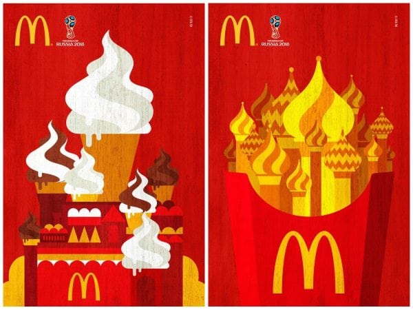 McDonald's'ın FIFA posterleri Rusya ezgileri taşıyor