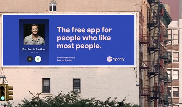Spotify'in yeni reklam kampanyası ile sevmeye devam edin