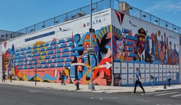 Delta Air Lines pilotların fonetik alfabesini mural'a dönüştürdü