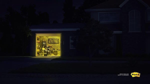 Post-it yeni reklamı ile gecelerin kreatiflerini öne çıkarıyor