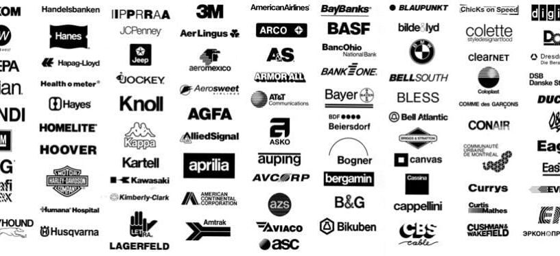 Bu logoların tümü Helvetica fontu ile hazırlandı