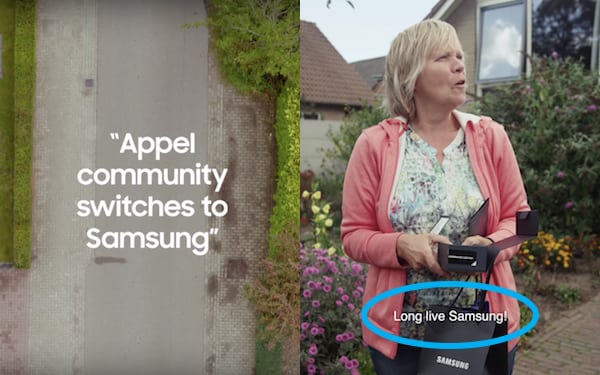 Samsung Appel topluluğuna telefon dağıtıyor