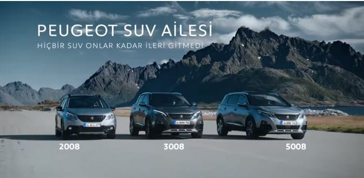 peugeot suv ailesi