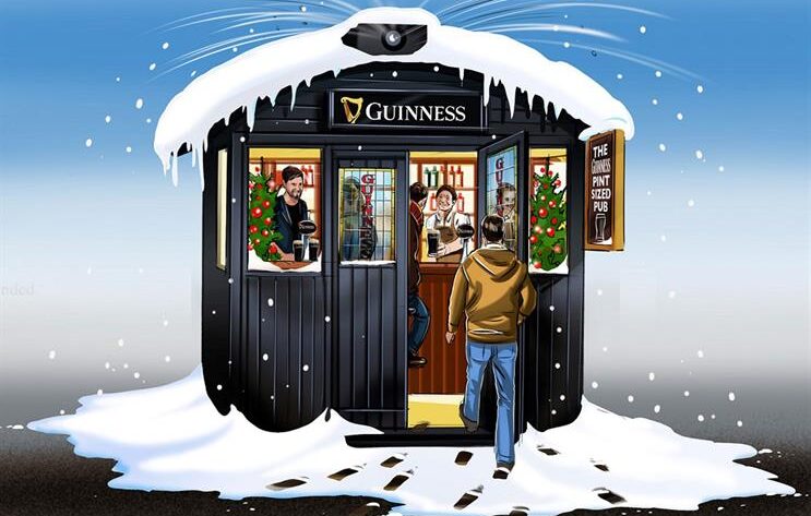 Guinness'in beş kişilik pub'ı Londra'da - campaigntr
