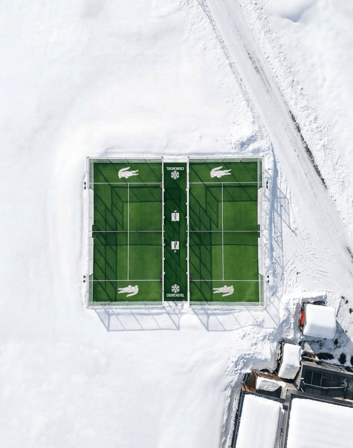 Lacoste, Courchevel’de ilk padel kortlarını açtı