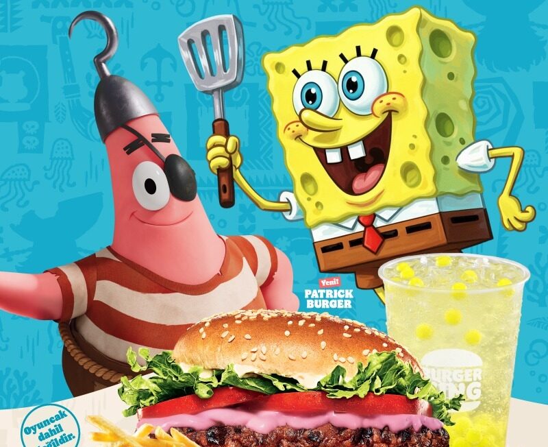 Sünger Bob’un dünyası Burger King Menüsü’ne girdi
