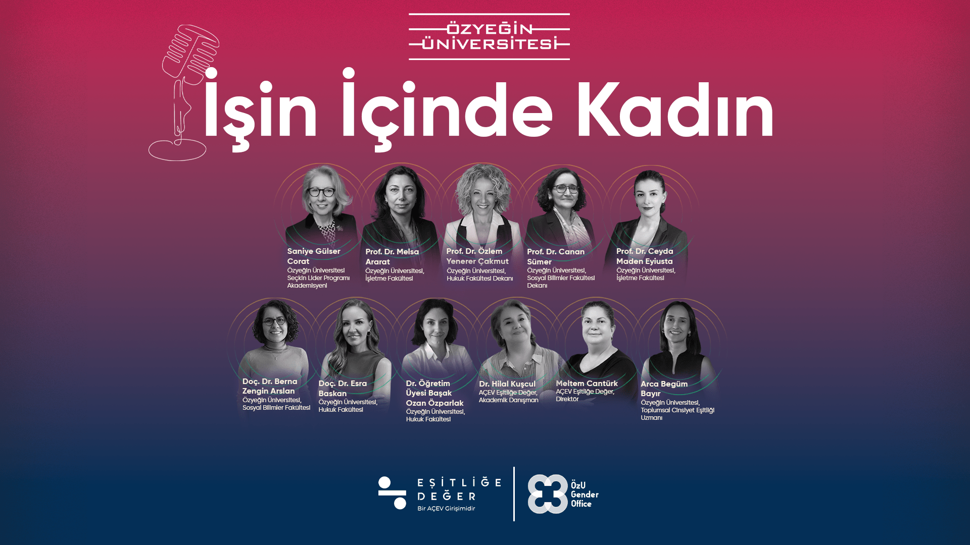 Özyeğin Üniversitesi ve Eşitliğe Değer, “İşin İçinde Kadın”  podcast serisini başlatıyor